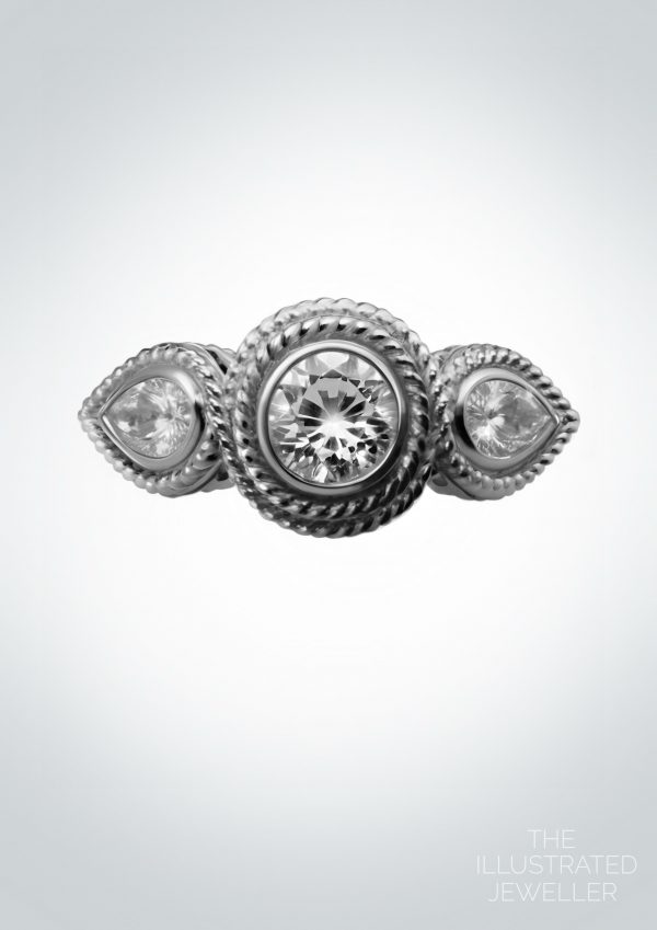 infinity diamond ring