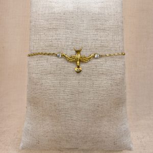 gold swallow bracelet
