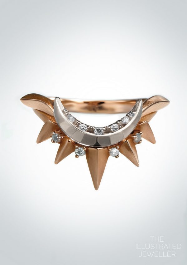 rose gold and diamonds